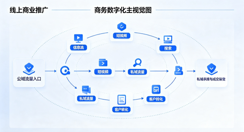 城固县线上商业推广怎么做？全域流量闭环搭建与低成本转化实战指南